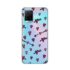 Silikonska futrola PRINT Skin - Vivo Y21/Y21s/Y33s Heart Pattern.