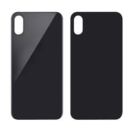 Poklopac - Iphone X Crni + metalni drzac sa staklom kamere (NO LOGO).