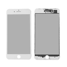 Staklo touchscreen-a + frame + OCA + polarizator - Iphone 7 Plus Belo (Crown Quality).