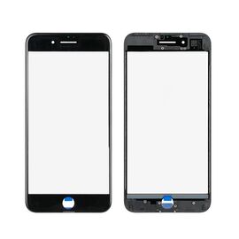 Staklo touchscreen-a + frame + OCA - Iphone 7 Plus Crno (Crown Quality).