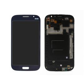 LCD displej (ekran) - Samsung i9080/Galaxy Grand+touch screen+frame tamno plavi.