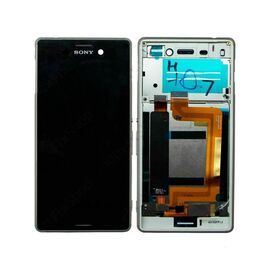 LCD displej (ekran) - Sony Xperia M4 Aqua/E2303+touch screen crni+frame zlatni SPO SH.