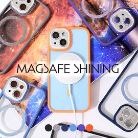 Futrola Magsafe shining - iPhone 14 Pro siva.