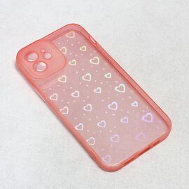 Futrola Heart Color IMD - iPhone 12 6.1 roze.