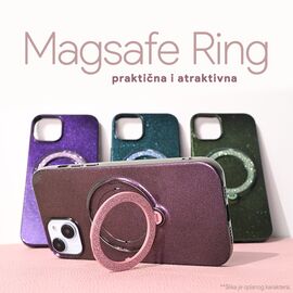 Futrola Magsafe Ring - iPhone 12 6.1 roze.