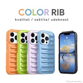 Futrola Color Rib - iPhone 13 Pro Max 6.7 lila.