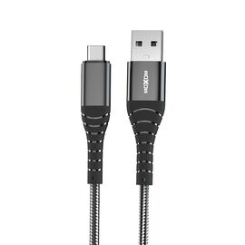 USB data kabl MOXOM MX-CB71 3A Type-C pleteni crni (MS).