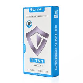 Zastitno staklo Tempered Glass Privacy Teracell Titan 2.5D iPhone 13/13 Pro/14 6.1 crni.