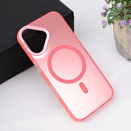 Futrola Magsafe providna - iPhone 16 6.1 roze.