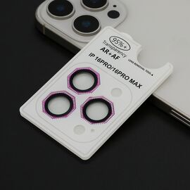 Zastita - kameru OCTAGON DIAMOND za iPhone 16 Pro (6.3)/16 Pro Max (6.9) crvena (MS).