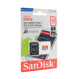 Memorijska Kartica SanDisk SDHC 32GB Ultra Micro 100MB/s Class 10 sa adapterom ZJ CN.