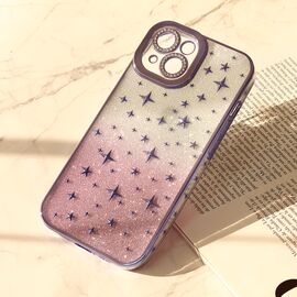Futrola Shiny frame za iPhone 15 ljubicasta.