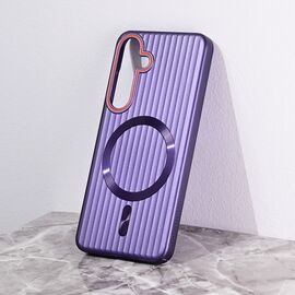 Futrola Magsafe Stripe - Samsung S921B Galaxy S24 ljubicasta.