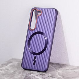 Futrola Magsafe Stripe - Samsung S911B Galaxy S23 ljubicasta.