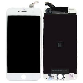 LCD displej (ekran) - Iphone 6 Plus + Touch screen white (beli) high copy (MS).