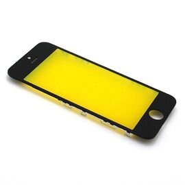 Staklo touchscreen-a - iPhone 5 sa frejmom black (crni) (MS).