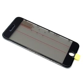 Staklo touchscreen-a - Iphone 6G sa frejmom + oca i polaroid black (crni) ORG (MS).