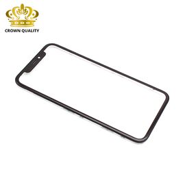 Staklo touchscreen-a - Iphone XR+ frame (Crown Quality) black (crni) (MS).