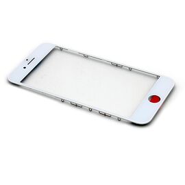 Staklo touchscreen-a - iPhone 8/SE (2020) + frame (Crown Quality) white (beli) (MS).