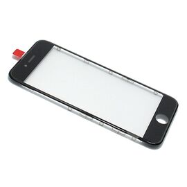 Staklo touchscreen-a - Iphone 6S sa frejmom + oca black (crni) (MS).