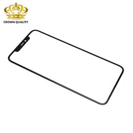 Staklo touchscreen-a - iPhone 11 Pro Max + OCA Stiker (Crown Quality) black (crni) (MS).