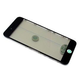 Staklo touchscreen-a - iPhone 6s Plus sa frejmom + oca i polaroid black (crni) ORG (MS).