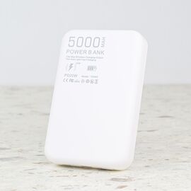 Powerbank Magsafe PD W5 5000mAh bela.