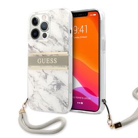 Futrola Guess Marble Strap - iPhone 13 Pro siva (GUHCP13LKMABGR).