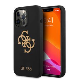 Futrola Guess Hc Silicone - iPhone 13 Pro crna (GUHCP13LLS4GGBK).