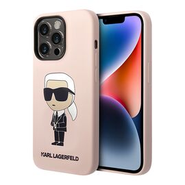 Futrola Karl Lagerfeld Hc Silicone NFT Ikonik - iPhone 15 Pro Max 6.7 roze (KLHCP15XSNIKBCP).