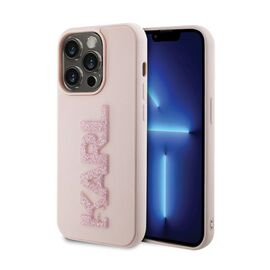 Futrola Karl Lagerfeld 3D Rubber Glitter Logo - iPhone 15 Pro 6.1 roze (KLHCP15L3DMBKCP).