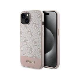 Futrola Guess Hc PC/TPU 4G Bottom Stripe - iPhone 15 roze (GUHCP15SG4GLPI).