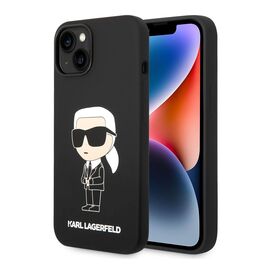 Futrola Karl Lagerfeld Hc Silicone NFT Ikonik - iPhone 15 Plus crna (KLHCP15MSNIKBCK).
