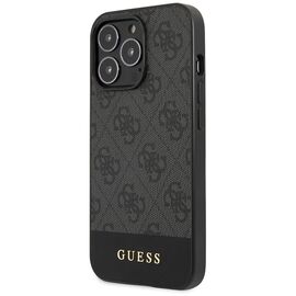 Futrola Guess Hc PC/TPU 4G Pu Bottom Stripe - iPhone 15 Pro 6.1 siva (GUHCP15LG4GLGR).