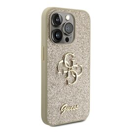 Futrola Guess Hc Fixed Glitter 4G Big Metal Logo - iPhone 15 Pro 6.1 zlatna (GUHCP15LHG4SGD).