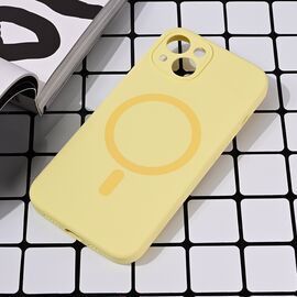 Futrola Magsafe Pure color - iPhone 15 6.1 zuta.