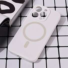 Futrola Magsafe Pure color - iPhone 15 Pro 6.1 bela.
