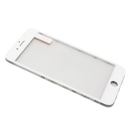 Staklo touchscreen-a - Iphone 8 Plus sa frejmom + oca white (beli) (MS).