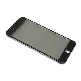 Staklo touchscreen-a - iPhone 6s Plus + frame + OCA stiker + polaroid ORG (Crown Quality) black (crni) (MS).