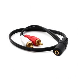 Kabl 2 RCA M na 3.5mm stereo Z JWD-AUDIO7 0.3m.