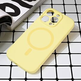Futrola Magsafe Pure color - iPhone 16 Pro zuta.