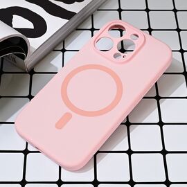 Futrola Magsafe Pure color - iPhone 16 Pro roze.
