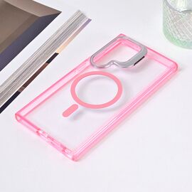 Futrola Magsafe Transparent - Samsung S928B Galaxy S24 Ultra pink.