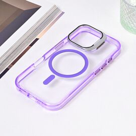 Futrola Magsafe Transparent - iPhone 16 Pro ljubicasta.