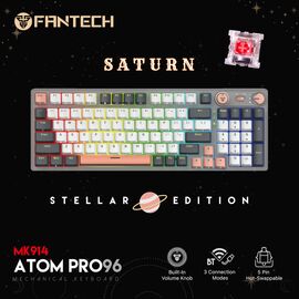 Tastatura Mehanicka Gaming Fantech MK914 RGB Atom PRO96 Wireless Saturn (red switch).