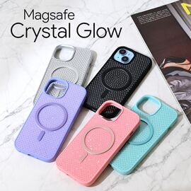 Futrola - Magsafe Crystal Glow za iPhone 15 Pro Max 6.7 ljubicasta.