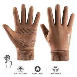 Rukavice - touch screen Sport braon.
