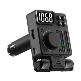 FM Transmiter MT01, Treble and Bass control, PD 30W, USB 12W, BT 5.3, RGB.