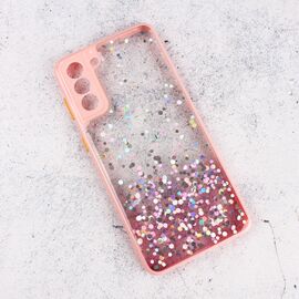 Futrola Frame Glitter - Samsung G996B Galaxy S21 Plus 5G roze.