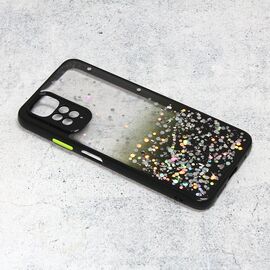 Futrola Frame Glitter - Xiaomi Redmi Note 11/Redmi Note 11s crna.